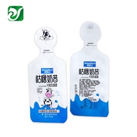 Sac d'emballage de yaourt de Fruit populaire, pochette en plastique jetable d'impression personnalisée pour les boissons de gelée, Sachet de jus