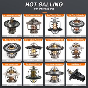 Thermostat de liquide de refroidissement pour pièces automobiles pour Toyota Hilux Nissan Pick up Sunny Honda Civic Mitsubishi L200 Subaru Suzuki Mazda Voiture japonaise - Product Image 2
