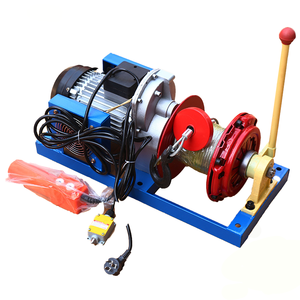 Treuil électrique 400 kg, câble métallique 30 m, 2200 W, 220 V avec embrayage et télécommande pour levage de matériaux de construction, certifié CE - Product Image 3