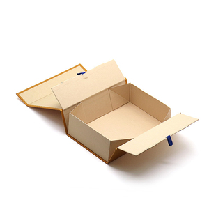 Caja de regalo plegable magnética con cinta, caja rígida de cartón con embalaje personalizado y plegable - Product Image 1
