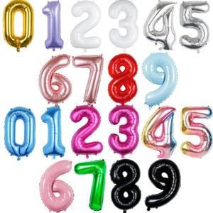 Multicolor 16 32 40 Inch Ballon Helium Birthday Globo Party <b>Decoration</b> Large Mylar Gold Silver <b>Balloon</b> Foil Number <b>Balloons</b> - Product Image 6