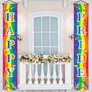 Decorazioni per il Mese della Festa dell'Orgoglio: Striscione Arcobaleno, Insegna per Porta d'Ingresso LGBT, Ornamenti per Feste - Product Image 5