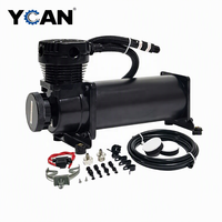Compresseur de pression YCAN 12V ou 24V AS-C305B pour camion, voiture, bateau, kit de réservoir de compresseur d'air avec système de klaxon 200 PSI ABS+Fer