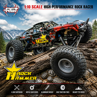 Voiture RC tout-terrain RGT 18000 1/10 haute performance 4x4 2.4G 4 canaux étanche sans balais en métal et résine avec chargeur