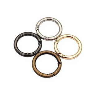 <span class=keywords><strong>Mousqueton</strong></span> rond en alliage de zinc doré vintage classique 30 mm avec anneau à ressort, accessoires de sac en métal classique - Product Image 1