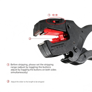 Automatic <b>Wire</b> Stripper Fs-D3A 190mm Industrial Front Entry Plastic Multi Functional Pliers - Product Image 2