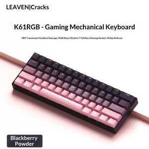 Clavier mécanique sans fil K61 pour mode unique, touches gravées ultra-lumineuses, claviers de jeu RGB - Product Image 4