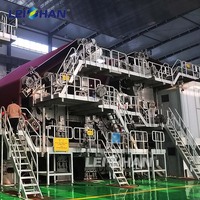 Usine de recyclage du carton et du papier, usine de fabrication de papier en rouleaux jumbo, machine à fabriquer du papier ondulé
