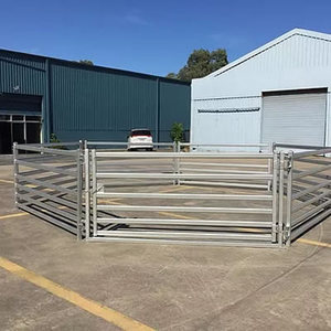 سياج محمول للأغنام والماعز سهل التجميع من المصنع مباشرة، ألواح وبوابات مجلفنة لمزارع الأغنام - Product Image 2