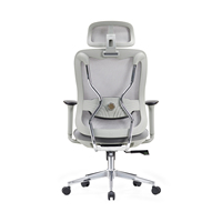 Chaise de bureau ergonomique en maille, dossier haut, appui-tête réglable, soutien lombaire, chaise pivotante pour ordinateur, pour la maison et le bureau