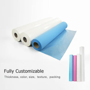 Vente en gros d'usine, rouleaux de <span class=keywords><strong>papier</strong></span> jetable laminé de 24 pouces, 28 g/m², pour <span class=keywords><strong>table</strong></span> d'examen, draps de lit pour hôpital - Product Image 1