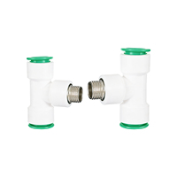 Conector Roscado para Válvula de 20/25/32 mm, Acoplamientos Rápidos, Válvula de Bola de Conexión Rápida sin Fusión por Calor, Accesorios de Riego para Jardín