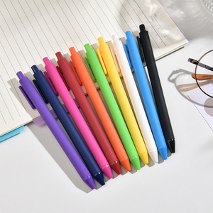 Penne <span class=keywords><strong>a</strong></span> <span class=keywords><strong>sfera</strong></span> per studenti personalizzabili con <span class=keywords><strong>punta</strong></span> <span class=keywords><strong>Fine</strong></span> in plastica liscia da 1.0mm <span class=keywords><strong>penna</strong></span> Gel vibrante Color Macaron sfuse promozionali - Product Image 2