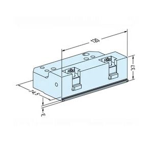 Tornillo <span class=keywords><strong>de</strong></span> banco para palets EROWA WEDM <span class=keywords><strong>de</strong></span> acero inoxidable <span class=keywords><strong>de</strong></span> precisión HPEDM con labio en Z fijo y mandíbulas <span class=keywords><strong>de</strong></span> la HE-V06621 - Product Image 2