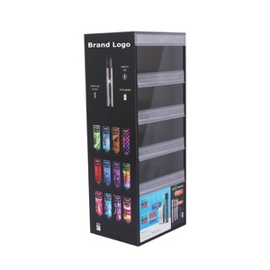 Acrylic Display Counter APEX Vape Shop Cabinet Black Acrylic Display Cabinet Counter Top Vaping Cabinet