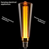 Ampoule Edison à succès, ampoule pilier conductrice de lumière FX-60, culot E27, pour jardin, 3W, ampoule rétro en forme d'étoile à cinq branches