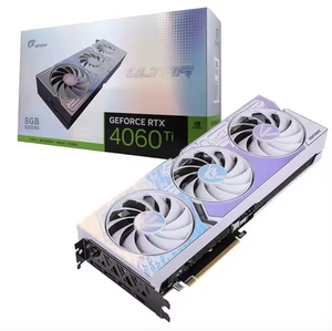 IGame GeForce RTX 4060 Ti ultra W OC 8GB การ์ดกราฟิกสเตชันสีสันสดใส GDDR6การ์ดหน่วยความจำพัดลมระบายความร้อนวิดีโอตั้งโต๊ะใหม่ iGame gefo - Product Image 1