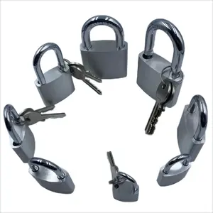 2023 Neuankömmling Wettbewerbs fähiger Preis Aluminium Key Love Lock 50mm Großhandel Herz Vorhänge schloss