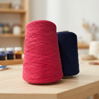 Fil à tricoter haute élasticité, haute ténacité, 48NM/2, mélange viscose, nylon, PBT 2/28S pour sous-vêtements sans couture, lingerie, chaussettes