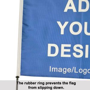 Drapeau de capot de voiture personnalisé en polyester écologique avec impression double face, drapeau automobile personnalisé, clip de fenêtre, design de mât en plastique - Product Image 4