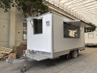 Camion de restauration mobile pour pizzas, chariot à glaces, remorque à hot-dogs et café, camion de boulangerie-concession avec panneaux en fibre de verre renforcée, remorque alimentaire