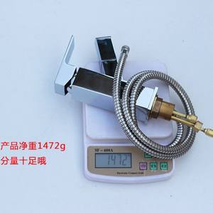 Grifo de Lavabo Cuadrado de Cobre de Alta Calidad con un Solo Orificio, Extraíble, con Cabezal de Ducha de Agua Fría y Caliente, Venta Directa al por Mayor - Product Image 4