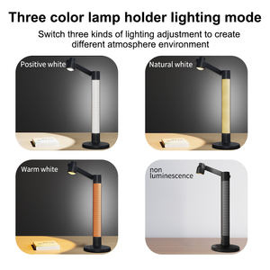 Modern Metal Smart LED Table <b>Lamp</b> with 360 Adjustable Beam RGB Color & Dimmable Via Rotation/WiFi TUYA APP <b>Control</b> Powered - Product Image 4