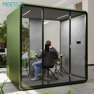 Cabina Acústica de Oficina Insonorizada Personalizable para 4 Personas, para Uso en Interiores y Centros Comerciales, Prefabricada, para Reuniones Telefónicas - Product Image 2