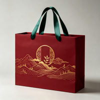 Sacs en papier de luxe personnalisés de haute qualité pour cadeaux, boîtes à thé haut de gamme, avec options de logo et de marquage de l'entreprise