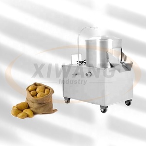 Machine Commerciale Automatique de Lavage et d'Épluchage de Fruits et Légumes pour Patates Douces, Taro, Carottes, Pommes de Terre, Gingembre – Éplucheur et Laveur à Froid - Product Image 1