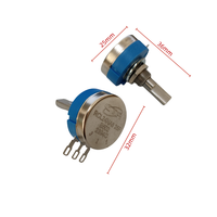 Potentiomètre à film 2PCS à demi-arbre RVQ24YN03 B502 JSJM-TWZD0017 5K 20F 25F pour moto, voiture de course, machine de jeu d'arcade, frein métallique