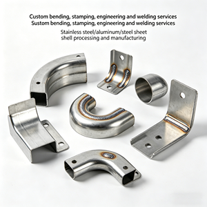 Fabrication sur mesure de tôles métalliques, découpe <span class=keywords><strong>laser</strong></span> en acier inoxydable, pliage d'<span class=keywords><strong>aluminium</strong></span>, service de soudage métallique - Product Image 2