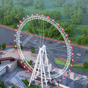 Grande Roue Métallique Moderne de 75m pour Parc d'Attractions Extérieur, Attractions pour Adultes, Manège de Fête Foraine à Vendre dans un Centre Commercial - Product Image 5