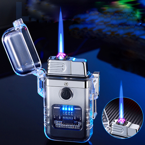 Encendedor impermeable para acampar al aire libre, antorcha de Gas recargable de butano, encendedor de estufa de vela de fuego a prueba de viento para cigarrillos - Product Image 2