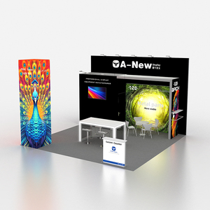 행사 쉬운 이동식 그래픽 준비 환영 빠른 사용자 정의 전시회 디스플레이 어셈블리 활동 SEG 전시 작업 테이블 - Product Image 5