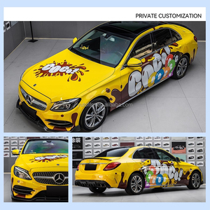 Phim dán xe ô tô chất lượng cao PET tùy chỉnh in toàn thân xe, chất liệu satin anime racing quảng cáo trang trí - Product Image 5