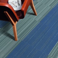 Ofis odası kolay kurulum PVC destek vinil kilim karo halı modern