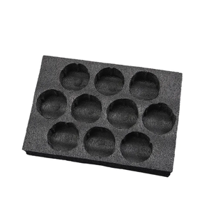 Tùy chỉnh bọt chèn bao bì Đen EPE <span class=keywords><strong>PU</strong></span> EVA bọt gói mật độ cao polyethylene bọt chèn trứng bao bì - Product Image 1