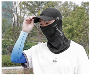 หน้ากากไหมพรมขอบใหญ่สำหรับผู้ชายและผู้หญิงใส่ตกปลาขี่จักรยานหมวกคลุมหัว - Product Image 2