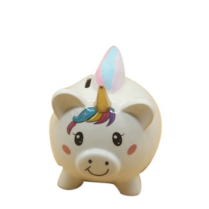 <span class=keywords><strong>Dessin</strong></span> animé Licorne <span class=keywords><strong>Tirelire</strong></span> En Céramique Avec <span class=keywords><strong>Tirelire</strong></span> En Forme De <span class=keywords><strong>Cochon</strong></span> Pour Enfants Cadeau D'anniversaire - Product Image 1