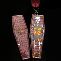 Fabricant de médaillons, médaillon en métal de haute qualité, design Halloween, forme personnalisée, médaillon amusant de dessin animé personnalisé
