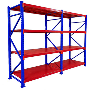 Scaffali di Stoccaggio Medi/Resistenti, Scaffalature <span class=keywords><strong>in</strong></span> <span class=keywords><strong>Acciaio</strong></span> Senza Bulloni, Ripiani Industriali Verniciati a Polvere per Magazzino - Product Image 1