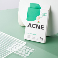 Patch anti-acné rond étoile étanche OEM Patch hydrocolloïde pour l'élimination de l'huile d'arbre à thé Patch collagène couleur vitamine C