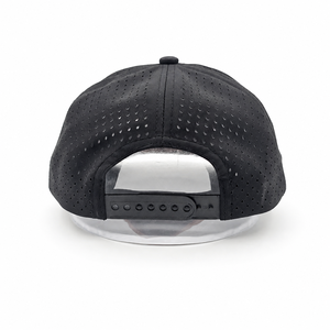 Golf Cap 5 Panel Laser Cut Perforated 3D Embroidered Logo High Quality Polyester Sports Performance Quick Dry Unisex - Product Image 5