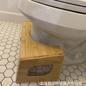 เก้าอี้ไม้ไผ่สำหรับห้องน้ำ ดีไซน์มินิมอล กันลื่น ใช้ในห้องน้ำ - Product Image 4