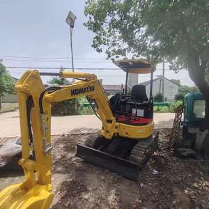 Mini-excavatrice sur chenilles d'occasion PC20, 2 tonnes, pompe hydraulique Shimadzu et moteur, godet de 0,12 m, emballage allemand - Product Image 6