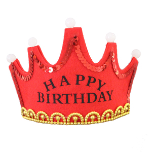 Cappello con fascia per la festa di <span class=keywords><strong>compleanno</strong></span> della principessa del re lampeggiante a led per la festa di <span class=keywords><strong>compleanno</strong></span> - Product Image 6