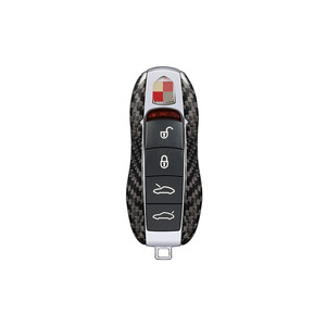 Coque de porte-clés de voiture en Fiber de carbone t-carbon pour <span class=keywords><strong>Porsche</strong></span> <span class=keywords><strong>clé</strong></span> de protection accessoires intérieurs de voiture - Product Image 4