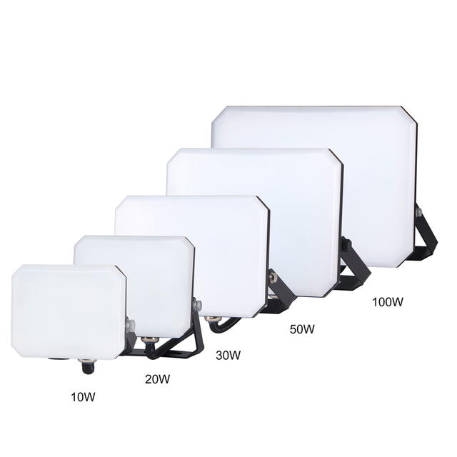 KCD Aluminum Housing High Power 20000 Lumen Smart Mini IP65 Waterproof Outdoor 2400K Floodlight 100w 200w 300w LED Flood Light