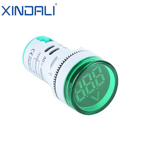 AD22-22DSV-S mini LED hiển thị kỹ thuật số điện áp mét màu xanh chỉ số ánh sáng thí điểm Đèn 110V 220V 22mm AC Vôn kế - Product Image 2